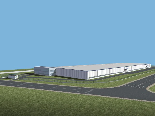 factory building 051 3D Model .c4d .max .obj .3ds .fbx .stl .blend