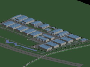 factory building 001 3D 模型