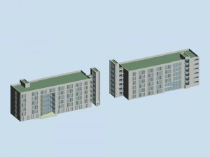 school building 006 3D Model
