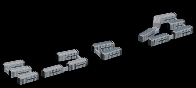 school building 014 3D Model .c4d .max .obj .3ds .fbx .stl .blend 