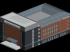 학교 건물 022 3D 모델