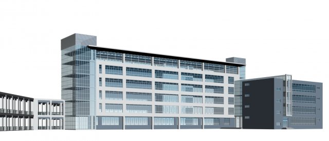 school building 023 Modelo 3D .c4d .max .obj .3ds .fbx .stl .blend 