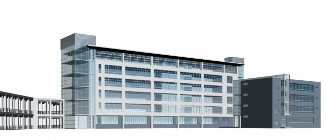 school building 023 3D Model .c4d .max .obj .3ds .fbx .stl .blend 