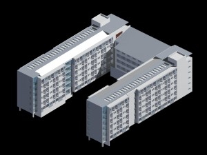 school building 024 3D Model