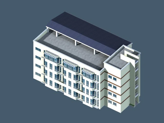 school building 026 3D Model .c4d .max .obj .3ds .fbx .stl .blend 