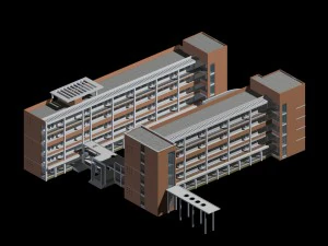 school building 026 3D Model