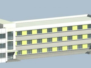 school building 028 Modèle 3D