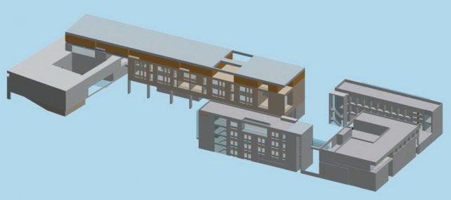 school building 029 3Dモデル .c4d .max .obj .3ds .fbx .stl .blend 