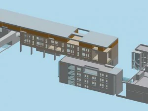 학교 건물 029 3D 모델