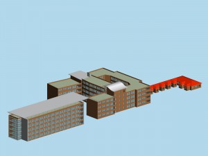 school building 033 3D Model