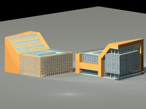 school building 035 3D Model
