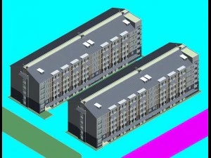 school building 038 3D Model
