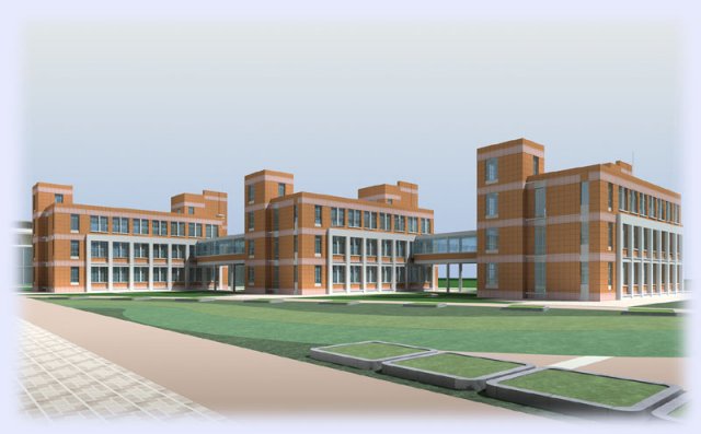 school building 040 3D 模型 .c4d .max .obj .3ds .fbx .stl .blend 