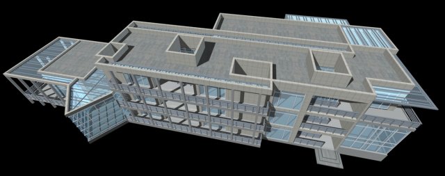 school building 042 3D 모델 .c4d .max .obj .3ds .fbx .stl .blend 