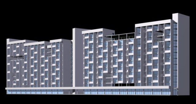 school building 049 3D Model .c4d .max .obj .3ds .fbx .stl .blend 