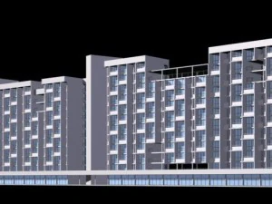 здание школы 049 3D Модель