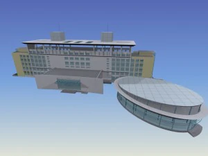 학교 건물 050 3D 모델
