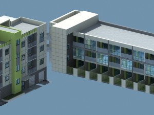 school building 058 3D 模型