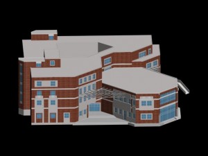 school building 077 Modèle 3D