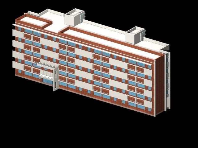 학교 건물 078 3D 모델 .c4d .max .obj .3ds .fbx .stl .blend 