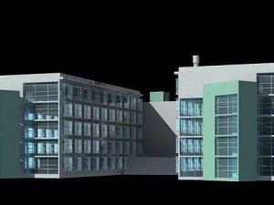 school building 089 3D Model