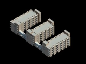 학교 건물 090 3D 모델