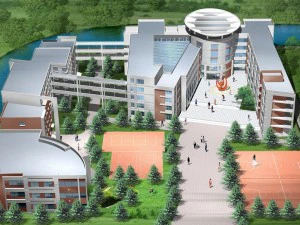 здание школы 092 3D Модель