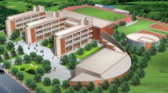 school building 093 3D 模型 .c4d .max .obj .3ds .fbx .stl .blend 