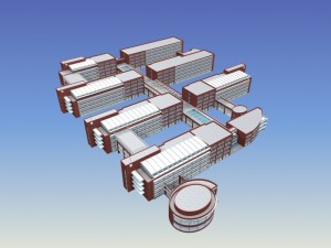 school building 099 3D 模型