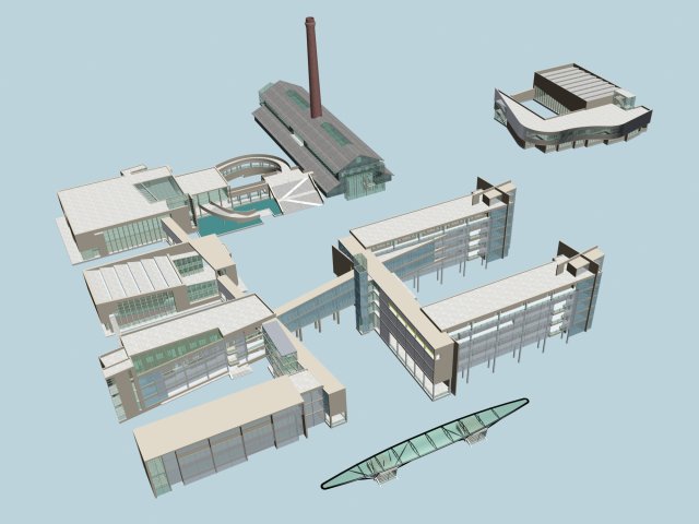 school building 111 Modello 3D .c4d .max .obj .3ds .fbx .stl .blend 