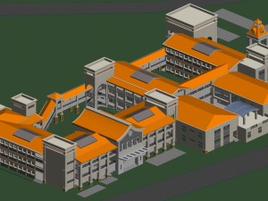 school building 115 3D Model
