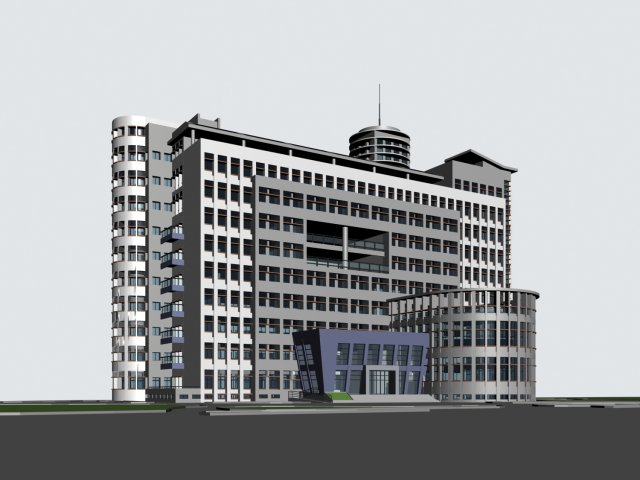 school building 116 3D मॉडल .c4d .max .obj .3ds .fbx .stl .blend 