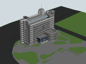 school building 116 3D Model