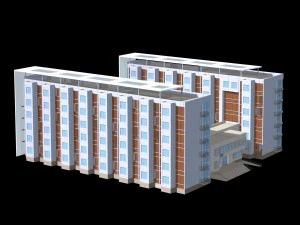 학교 건물 118 3D 모델