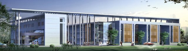 school building 123 3D Модель .c4d .max .obj .3ds .fbx .stl .blend 