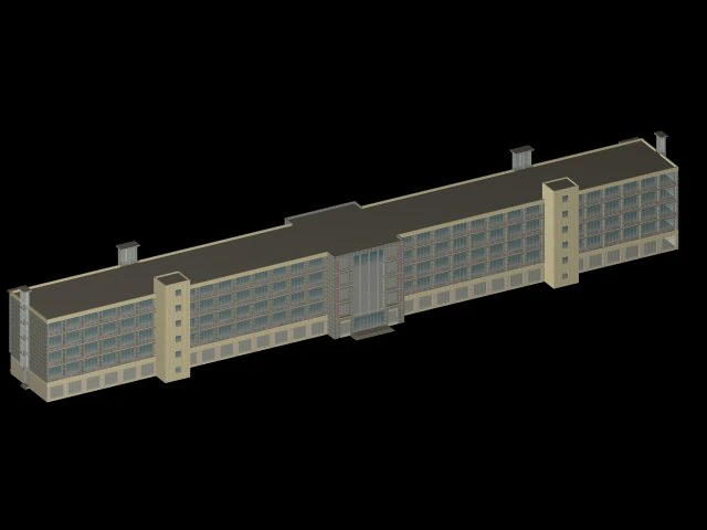 school building 133 3D Model .c4d .max .obj .3ds .fbx .stl .blend 