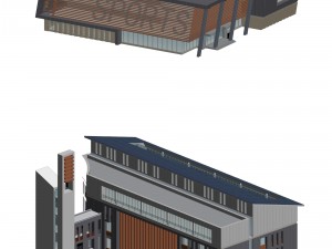 school building 134 Modèle 3D