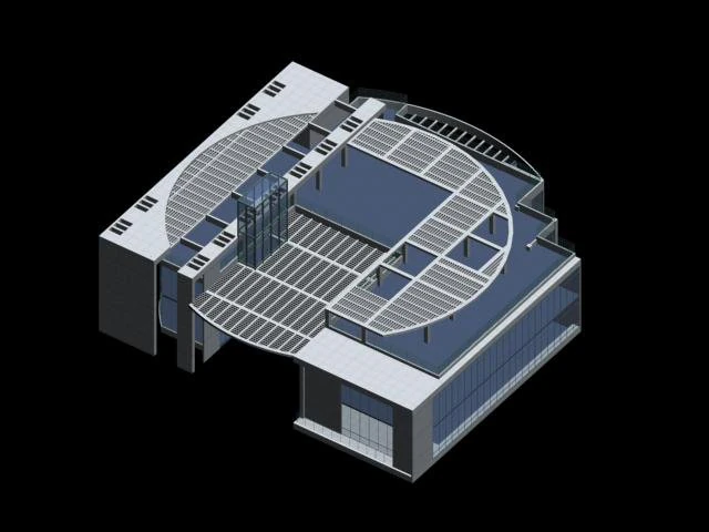 school building 139 3D Model .c4d .max .obj .3ds .fbx .stl .blend 