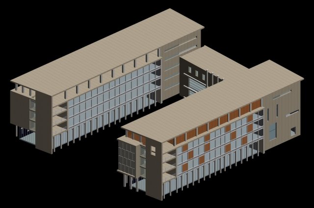 school building 141 3Dモデル .c4d .max .obj .3ds .fbx .stl .blend 