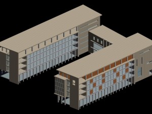 school building 141 Modello 3D