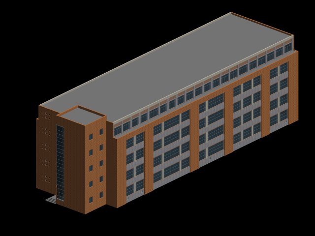 school building 146 3D Model .c4d .max .obj .3ds .fbx .stl .blend 