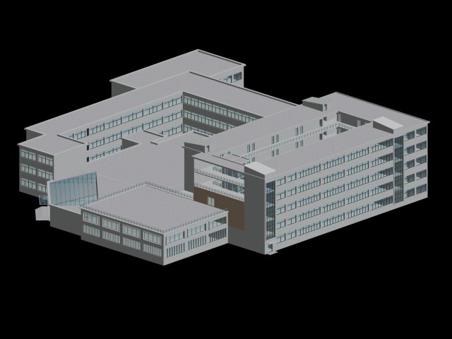 school building 147 Modelo 3D .c4d .max .obj .3ds .fbx .stl .blend 