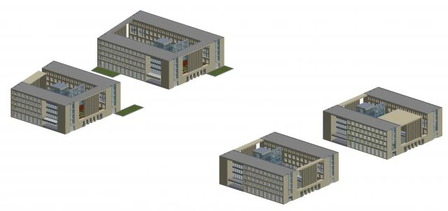 school building 149 3D Model .c4d .max .obj .3ds .fbx .stl .blend 