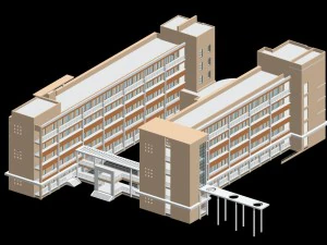 教学楼 150 3D 模型