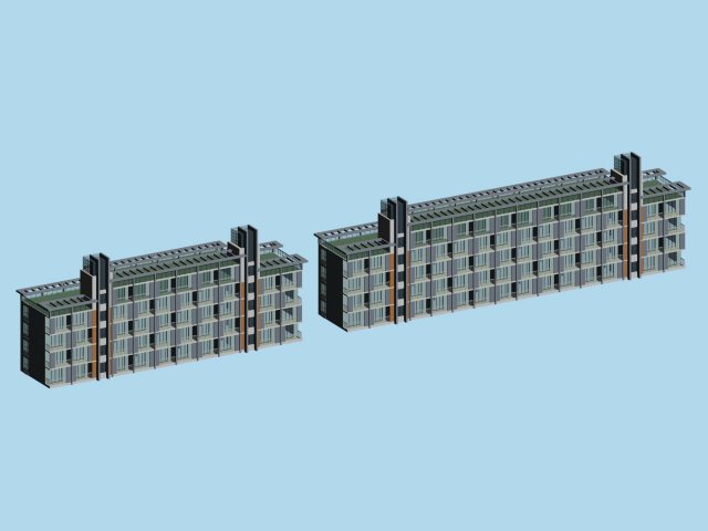 school building 153 3D Model .c4d .max .obj .3ds .fbx .stl .blend 