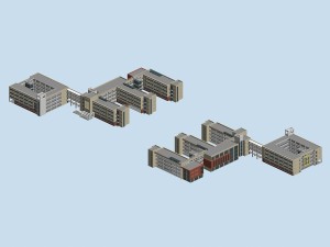 school building 155 3D 모델