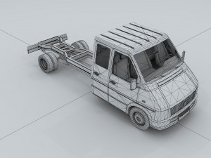 front of truck transport 35663 3D Model