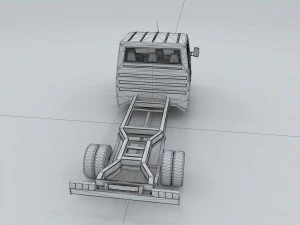 front of truck transport 35663 3D Model