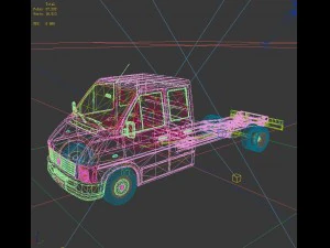 front of truck transport 35663 3D Model