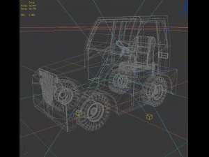 front of truck transport 75542 3D Model